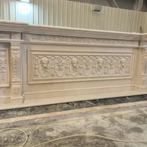 Custom Stone Relief Wall Panel & Wainscoting
