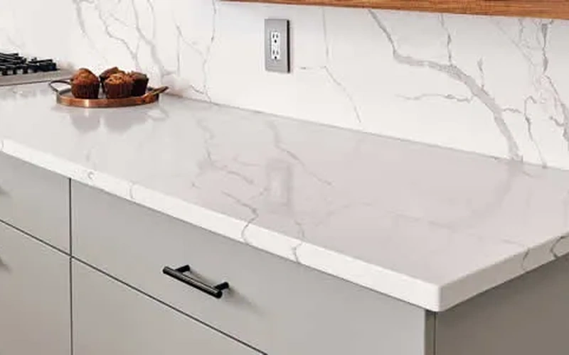 Black Engineered Stone Slab for Kitchen Vanity