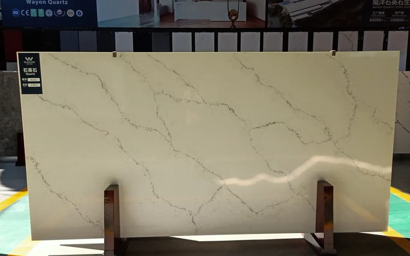 Black Marquina Marble Look Quartz Stone Slabs