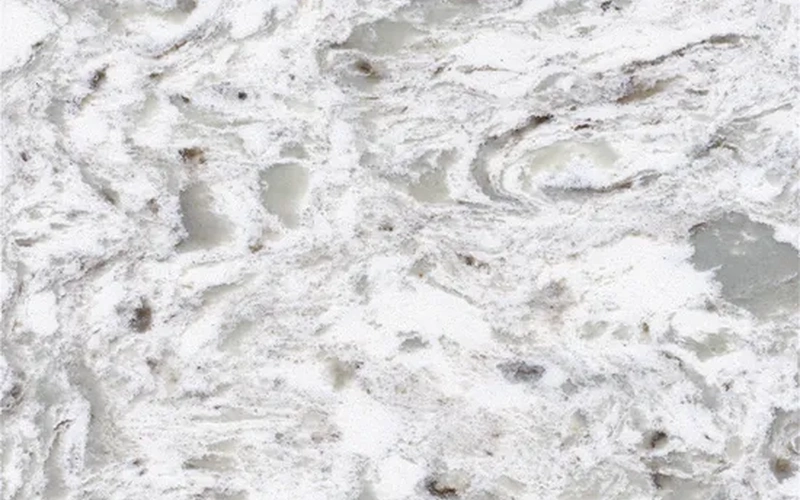 Black Marquina Marble Look Quartz Stone Slabs