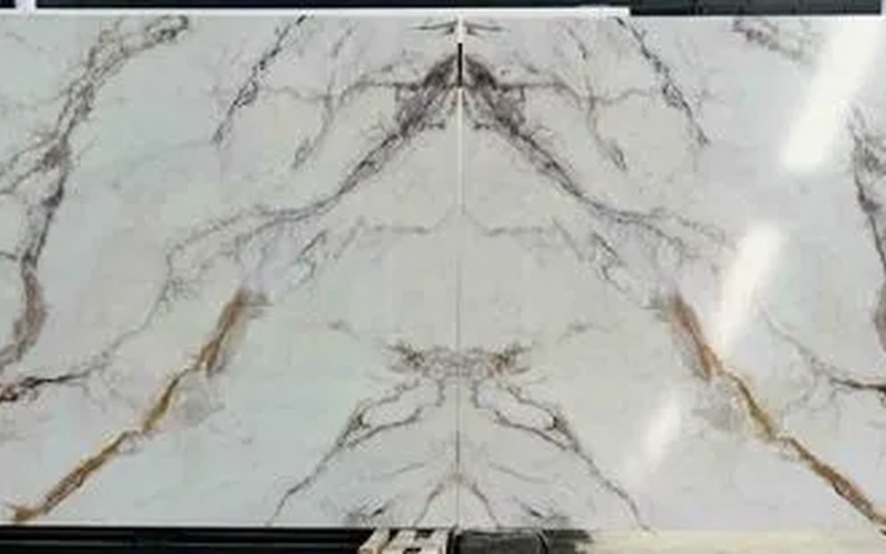 Calacatta Quartz Stone Slabs for Kitchen Countertops