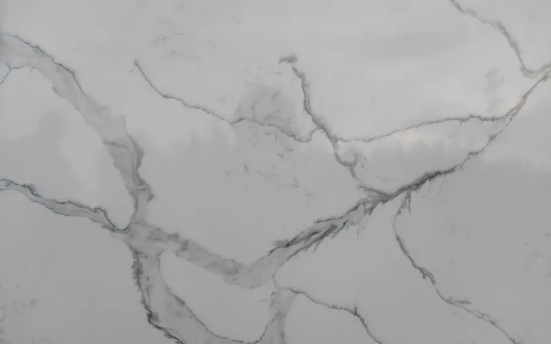 Calacatta White Quartz Slab Countertop Artificial Stone