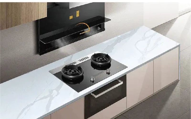 Calacatta White Quartz Slab Countertop Artificial Stone