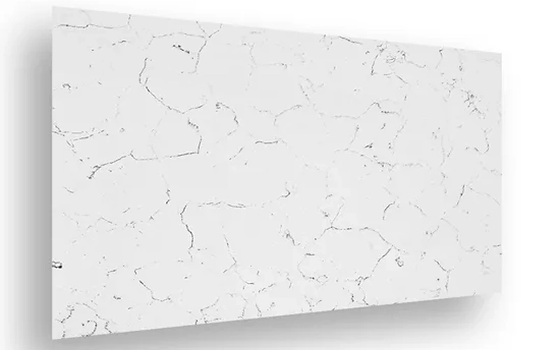 Carrara White Artificial Quartz Stone Countertops Tiles