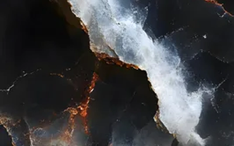 Golden Marble PVC Wall Panels Interior Decoration