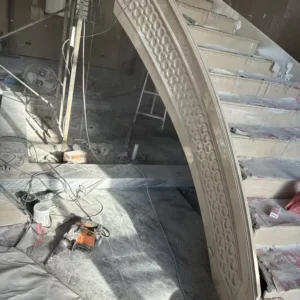 Custom Stone Staircase Curved Components