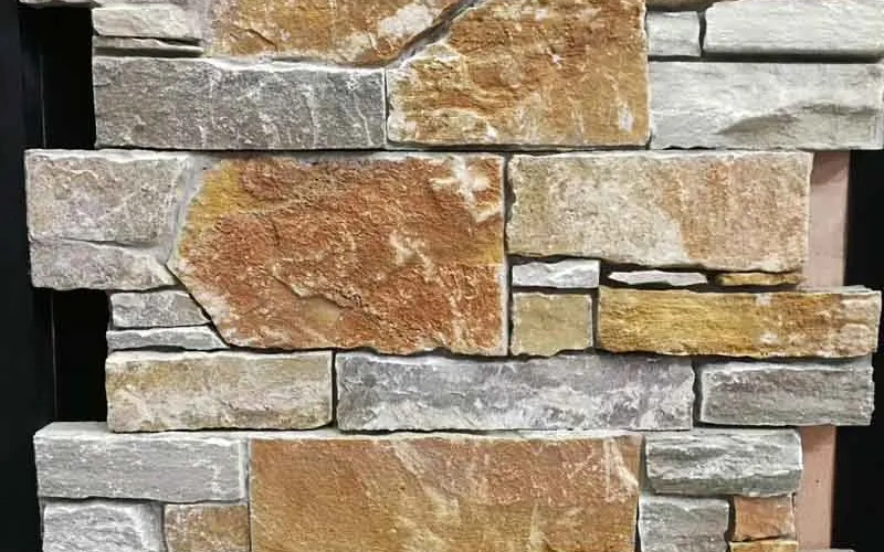 Natural Golden Yellow Slate Ledge Stone Veneer