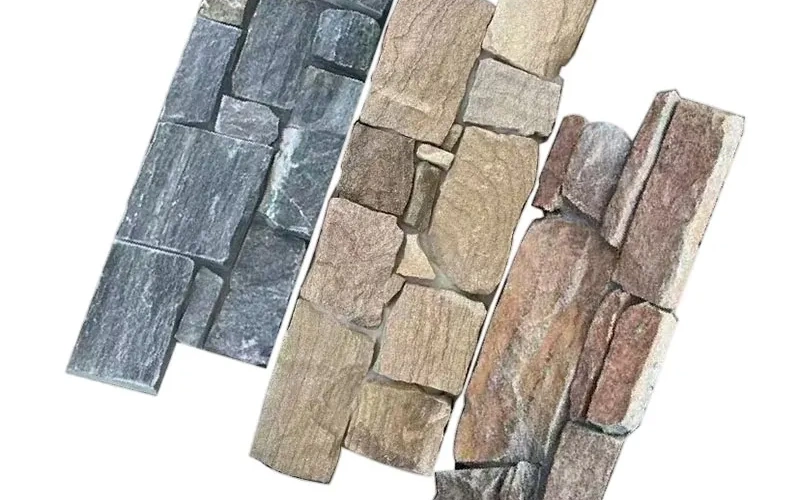 Natural Stacked Stone Veneer Panels Exterior Wall