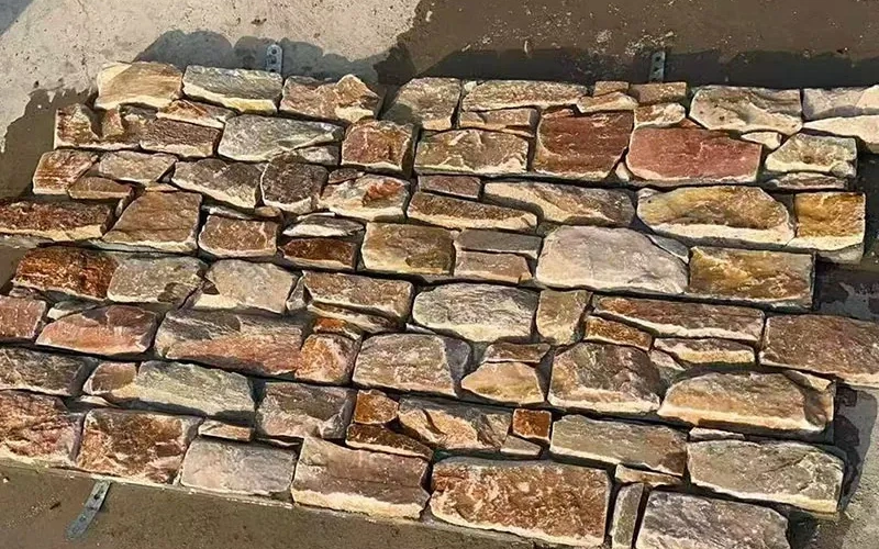 Natural Stacked Stone Veneer Panels Exterior Wall