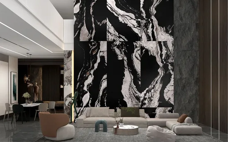 Polished Sintered Stone Slab for Countertops Walls