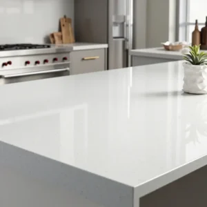 Calacatta White Quartz Stone Kitchen Island Countertop - Premium Stone from Prime Stone Works