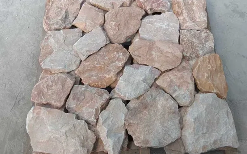 Rust Colored Natural Loose Stone Garden Paving