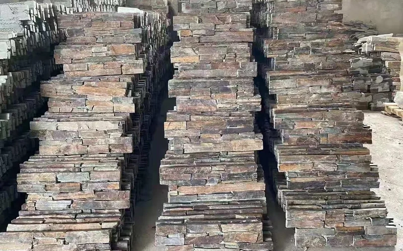 Rust Slate Flagstone Natural Stone Wall Cladding