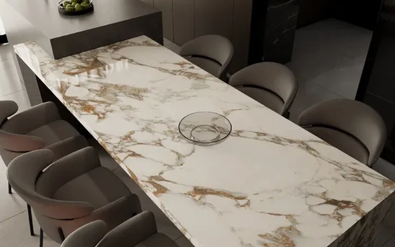 Seamless Sintered Stone Slab for Kitchen Island